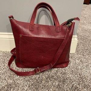 Portland Leather Goods - AP Medium Crossbody - Sangria (discontinued color)